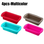 Silikoonist fondant k&uuml;psetusvorm koogik&uuml;psetust&ouml;&ouml;riist &scaron;okolaadikoogivorm &scaron;okolaaditahvlivorm 3d isetegemise kaunistus 4PCS mitmev&auml;rviline