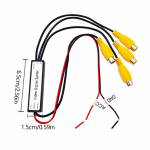 CVBS & AHD720P Video Signaali Splitter 1-st 3-le V&auml;ljundiga Video V&otilde;imendi Splitter Autole, Sisend 3 V&auml;ljundit