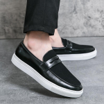Moodsad Itaalia Luksuslikud Suede Mokassiinid Meeste Slip-On Peo Nahast Kingad Slip-on Mood Pehme Tallaga Vabaaja Kingad Pulma Mood Mokassiin 38 must