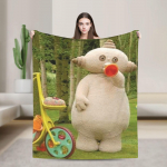Makka Pakka Tekid Soe Pehme Naljakas Palus Visketekk Poisi T&uuml;druku Kodu Dekooriks Flanell Voodikate Voodikate 30x40in