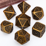 DND metallist t&auml;ringukomplekt vangikongi ja draakon 7 tk. D ja D t&auml;ringukomplekt mitmetahuliste t&auml;ringutega RPG D&D t&auml;ringum&auml;ngud Rollim&auml;ngud D20 D12 D10 D8 D6