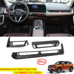 BMW X1 U11 2023 2024 jaoks ABS s&uuml;sinikkiust v&auml;limusega auto armatuurlaua &otilde;huava katte viimistlus Autotarvikud Carbon Fiber