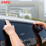 Autoakna dekoratiivriba jaoks Hyundai Solaris 2 Elantra i30 i35 i40 Tucson Kona kroomliistud pagasiruumi kaitseraua black 5m-10mm