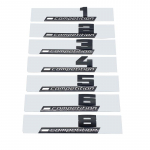 20pcs For car M3 M4 M5 M6 Rear Trunk Logo Glossy Black ABS Emblem Retrofit Upgrade Letter M Series Badge