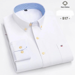 &Uuml;le Suurus 7XL 100% Puuvillane Oxford Pikkade Varrukate S&auml;rgid Meestele Kitsa L&otilde;ikega Formaalne &Uuml;hev&auml;rviline S&auml;rk Kontori Valged Riided Elegantne &Auml;ri Topp S