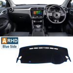 For MG ZS EZS EV 2017-2024 Car Dashboard Mat Sun Shade trument Desk Non-slip Cover Accessories   2018 Polyester-Blue RHD