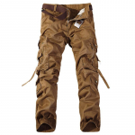 Kamuflaažip&uuml;ksid Mehed matkamine Matkamine Armee V&otilde;itlus S&otilde;jav&auml;e P&uuml;ksid vabaaja Jogger Cargo Plus Size 40 kollane