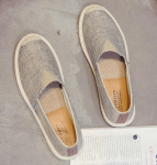 Canvas Meeste kingad Lamedad linased Meeste vabaajajalatsid Slip On Loafers Hiina espadrill 44 hall v&auml;rv