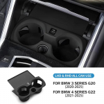 for BMW 3 4 Series i4 G26 G20 G22  2024 2025 Decal Silicone Car Cup Holder Coasters Central Mat Cover Trim Pad for G26 2021-2025 must