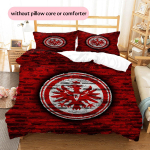 Eintracht Frankfurt Muster Voodipesu Tekikott Komplekt Kodu Kaunistus Kingitus (1 * tekikott + 2 * padjap&uuml;&uuml;r ilma t&auml;idiseta) 135x200cm