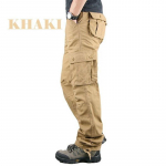Kevads&uuml;gis uued multifunktsionaalsed taktikalised p&uuml;ksid puuvillased Classic Cargo Pant mitme taskuga vabaaja t&ouml;&ouml;p&uuml;ksid XL