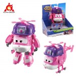Super Wings S8 5 tolli UUS JETT Muunduv Deformatsioon Muutub lennukist robotiks 10 sammuga Tegevuskujud Laste m&auml;nguasjad