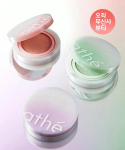 Athe Vegan Relief Valgustav Tooniv P&auml;ikesekaitsekreem Cushion SPF50+ PA++++ Valige 1 01 veggie green