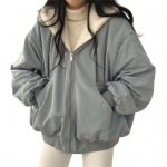 Naiste talvejakk fliisvoodriga, kahepoolne parka, kapuutsiga, lukuga, taskutega, vabaaja soe &uuml;ler&otilde;ivas M