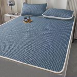 Tepitud madrats Kodu Jahe Magamismatt Komplekt Paar 2Inimest &Uuml;he Kahekohaline Voodi Kokkupandav Suvine Leht Kaitsealus Wasart Lateks 90x190cm 2pc