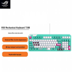 TUF Gaming TX98 Hatsune Miku Edition Juhtmeline RGB Mehaaniline Klaviatuur valge v&auml;rv