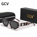 GCV Kaubam&auml;rk Moodne Avant-garde Atsetaadist V&auml;limus Patenteeritud Disain Naiste GM Kassikujulised P&auml;ikeseprillid Polariseeritud Valgus Ja UV-Kaitse Acetate