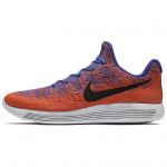 Nike LunarEpic Flyknit 2 libisemiskindel kulumiskindel madal vabaaja jooksujalatsid meestele Oranž Sinine 863779-401 43
