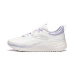 Li Ning Eazgo V2 Cushioning, Wear Resistant Low top Casual Running Shoes Women's White Purple ARSU002-1 39 white