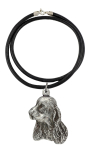 English Cocker Spaniel - Necklace with dog, silver-plated pendant for dog fan, unique jewelry by Art-Dog brand h&otilde;be