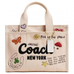 Coach Cargo 26 Prinditud T&otilde;mblukuga L&otilde;uendist Kandekott Naistele kandekott Messing Looduslik Mitmev&auml;rviline CAM64-B4NP Basic Set (Bag+Dust Bag)