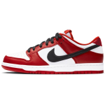 Nike Dunk Chicago Red Slip Resistant Abrasion Resistant Low top Skateboard Shoes Unisex Red White Black HF5441-104(Team458-) 35.5
