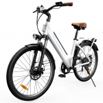 iScooter Ucity S T&auml;iskasvanute Elektrijalgratas 35KM/H 350W Mootor 36V13Ah Aku Elektrijalgratas 26 *1.95 Rehvid Maastikuline Linnas&otilde;idu E-jalgratas Ucity S White valge
