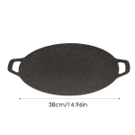 30/33/38CM mittekleepuv BBQ grillpann Korea BBQ plaat BBQ liha pott Plancha toiduvalmistamiseks v&auml;listingimustes telkimine K&uuml;psetusn&otilde;u Praepann