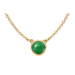 Tiffany & Co. Elsa Peretti&reg; Geomeetriline 18K Kuld Jade Kaelakee Naiste kaelakee Roheline 60018507 F,Green