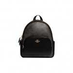 Coach Mini Court Seljakott Signature L&otilde;uend Pruun Must Kuldne Igap&auml;evane Reisimine C8604-IMAA8 Basic Set (Bag+Dust Bag)