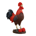 Kirev Kukk Ornament Hiina Stiilis Kuke Kaunistus Hiina Stiilis Kuke Figuur Vaik Kuju Talumaja Skulptuur Kodu jaoks black