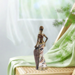 Aafrika Naise Kuju Kerge Mitmeotstarbeline Aafrika Dekoor Aafrika Skulptuur Kodu Dekoor Pruun Raamaturiiulitele Elutuba