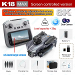 8K 2026 Uus K18 Max Droon 5G GPS 360&deg; Positsioneerimine Tagasip&ouml;&ouml;rdumine Professionaalne WIFI FPV Takistuste V&auml;ltimine &Otilde;hust Pildistav Neljarootoriline Undamine V&auml;litingimustes M&auml;nguasi KINGITUS 1 battery