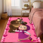 1 tk Multikujundusega Masha ja Karu Muster Vaip elutuppa Magamistuppa Diivani Kodukaunistuseks libisemiskindel P&otilde;randamatt Suur Suurus Lastekingitus 160cm x 200cm