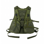 Mitme taskuga taktikaline hip-hopi cargo vest meestele ja naistele, v&auml;lispordiks, reguleeritav, punk, techwear, varrukateta vest One Size armee roheline v&auml;rv