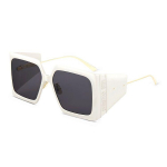 Dior Solar S1U Valged Ruudukujulised P&auml;ikeseprillid 59 mm Meeste p&auml;ikeseprillid SOLAS1UXR-95A0 White