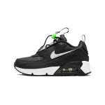Nike Air Max 90 Toggle Nahk Summutus Kulumiskindel Tagasil&ouml;&ouml;k Madal L&otilde;ige Jooksujalatsid Must Valge CV0064-002 28