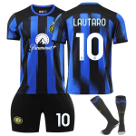 2324 Inter Milano Kodune Jalgpallivorm Nr. 10 Lautaro Komplekt 9 Zeko 90 Lukaku Laste S&auml;rgi Versioon S