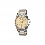 Casio STANDARD seeria lihtne kuldne &auml;rikvartskell roostevabast terasest rihm Jaapani ja Korea kell meeste kell kuldne sihverplaat MTP-1381G-9AV kuld