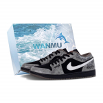 Jordan Air Jordan 1 Hall Tooni Graffitiga Madalad Vintage Korvpallijalatsid Unisex Must Hall IB7109-005(Meeskond144-) 44