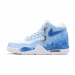 Nike Flight Legacy Talvine Lumineen Stseen Kulumiskindel Keskmise k&otilde;rgusega Vintage Korvpallijalatsid Unisex Sinine Valge BQ4212-101(Team691-) 40.5