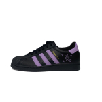 Adidas Originals SUPERSTAR Lilla T&auml;ht Unistus Madalad Lauatennise Kingad Unisex Must Lilla EG4959(Team551-) 44⅔