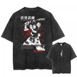 Anime Jujutsu Kaisen Ryomen Sukuna Lahe Graafiline T-s&auml;rk Meeste Vintage Pesitud T-s&auml;rgid Vabaaja Puuvillane T-s&auml;rk Harajuku Meeste Manga T-s&auml;rk S