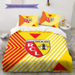 RC Lillemustriga Voodipesukomplekt Tekikate Padjap&uuml;&uuml;r Kodukaunistus Kingitus (1 * tekikott + 2 * padjap&uuml;&uuml;ri, ilma s&uuml;damikuta) 135x200cm