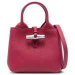 Longchamp Le Roseau Eemaldatav Reguleeritav &Otilde;larihm T-pandla Minikott &Otilde;lakott Crossbody K&auml;ekott Naiste k&auml;ekotid Magenta 10278HFPM06 Basic Set (Bag+Dust Bag)