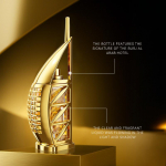 MORAKOT Golden Vacation Eau de Parfum, Burj Al Arabist inspireeritud purjeka luksuslik parf&uuml;&uuml;m meestele ja naistele, idamaine puidune aroom merevaiguga, kuldne