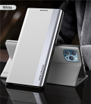 Klapiga &uuml;mbris iPhone 16 Pro Max 14 Plus 16E 13 11 15 12 XS XR X SE 2026 jaoks Luksuslik alusega raamat&uuml;&uuml;mbris Telefonikate Magnetiline kott For iPhone 15 valge