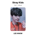 Stray Kids Cl&eacute; 1 : Miroh ametlik fotokaart LEE KNOW 03