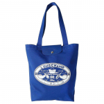 Longchamp Le Pliage Kollektsioon Retro Logotr&uuml;kiga Puuvillane T&otilde;mblukuga Kotikott &Otilde;lakott Keskmine Unisex Paaristiil Sinine 10326HIA487 must