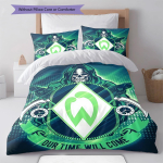 Werder Bremen logo Voodipesu Tekikott Komplekt Tekikott Padjap&uuml;&uuml;r Kodu Kaunistus S&uuml;nnip&auml;evakingitus (1 * tekikott + 2 * padjap&uuml;&uuml;ri, ilma s&uuml;damikuta) 135x200cm